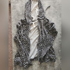 DNA Couture leopard zip up
